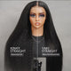 Glueless PartingMax Kinky Straight Closure 9 X 6 HD Lace Pre Plucked & Bleached Wear n Go Wig