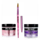 Mia Secret Acrylic Nail Powder White + Multibalance 2 oz + Kolinsky Brush# 8 OR