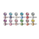 Mia Secret Acrylic Nail Powder GALAXY Nail Art Collection 12 Colors