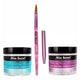 Mia Secret Acrylic Nail Powder Pink + Clear 2 oz + Kolinsky Artistic Brush # 4 OR