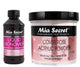 Mia Secret Cover Rose Acrylic Nail Powder 4 oz & 4 oz Monomer Set - Made in USA