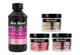 MIA SECRET LIQUID MONOMER 4 OZ & 2/3 COVER ACRYLIC NAIL POWDERS PINK, ROSE & BEIGE
