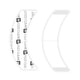 3M 1522 Clear CC Contour Wig Tape, 108 Pieces