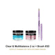 Mia Secret Clear & Multibalance Powder 2 oz + Kolinsky Brush #3D