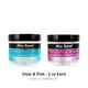 Mia Secret Clear & Pink Acrylic Powder Set, 2 oz Each