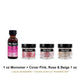 Mia Secret Liquid Monomer 1 oz + 2 or 3 Cover Acrylic Powders 1 oz