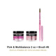 Mia Secret Pink & Multibalance Powder 2 oz + Kolinsky Brush #8