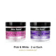 Mia Secret Pink & White Acrylic Powder Set, 2 oz Each