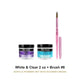 Mia Secret White & Clear Powder 2 oz + Kolinsky Brush #8