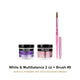 Mia Secret White & Multibalance Powder 2 oz + Kolinsky Brush #8