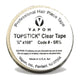 Vapon Topstick Clear Hairpiece Tape, 1/2" x 3 Yard Roll