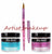 Mia Secret Acrylic Nail Powder Pink + Clear 2 oz + Kolinsky Brush# 8