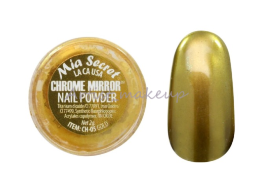 Mia Secret Chrome Mirror Nail Powder- 2G Silver